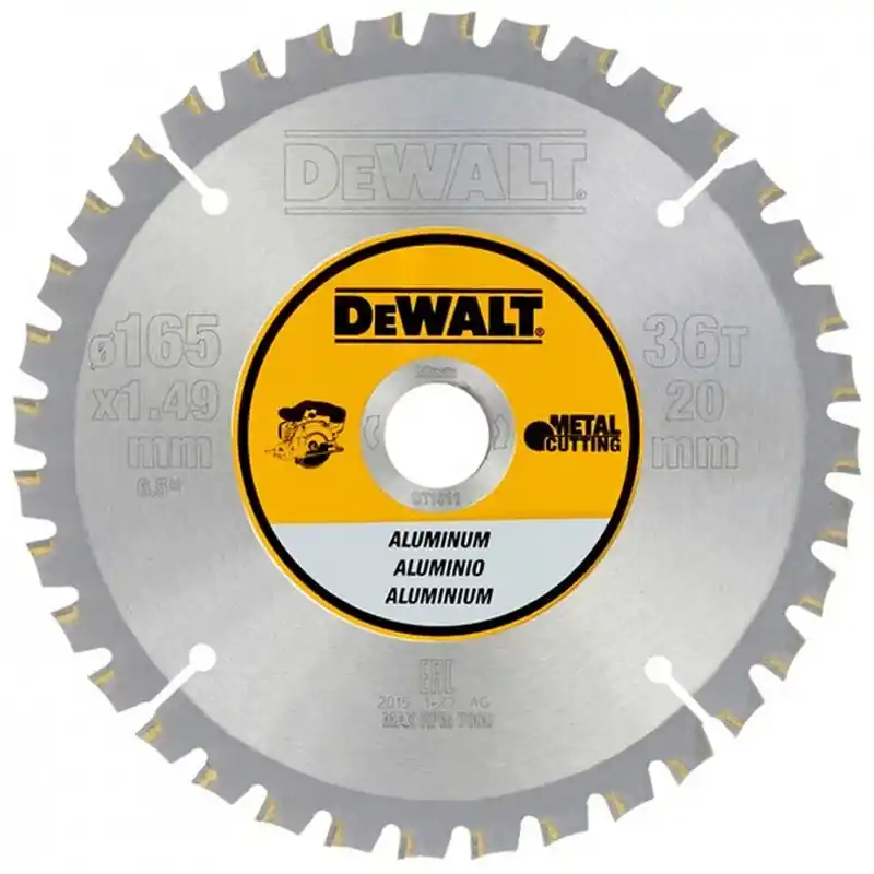 Versand Am Gleichen Tag DeWALT DT1911-QZ Kreissägeblatt Akku 165 x 20 mm 36FZ
