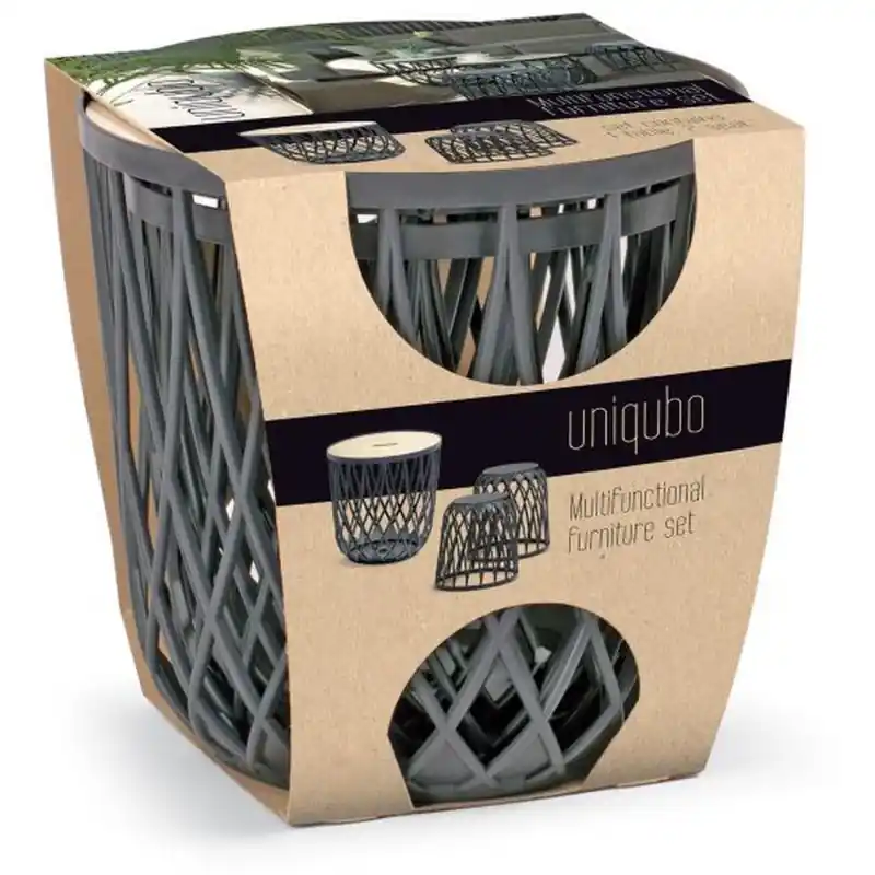 Highlight Prosperplast UNIQUBO Set Universal-Körbe 2+1 grau IKUB35