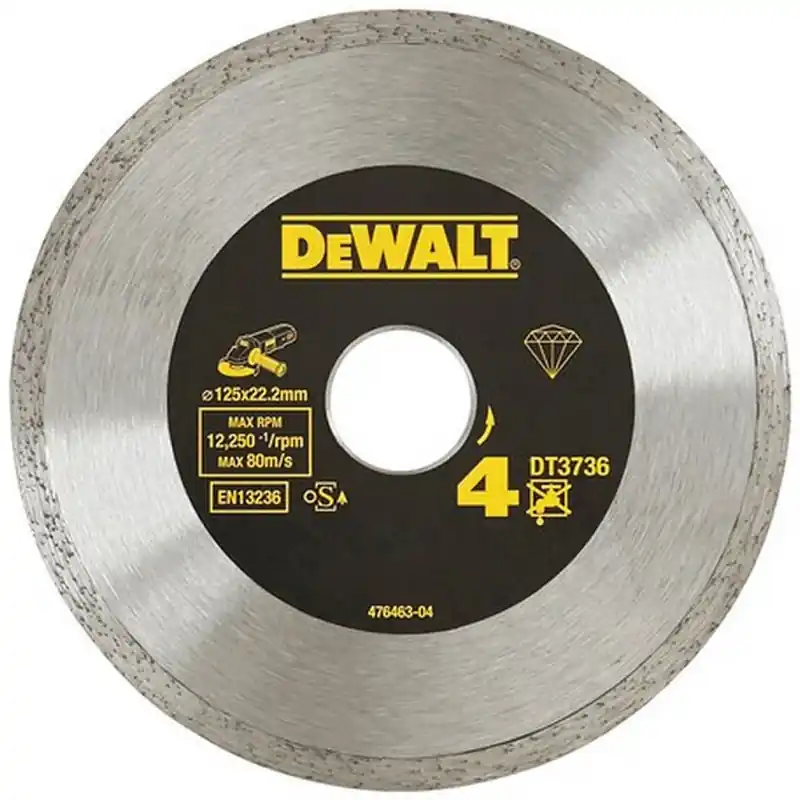 DeWALT DT3736-XJ Diamanttrennscheibe zum Schneiden von Fliesen, 125 mm Neu Im Sortiment