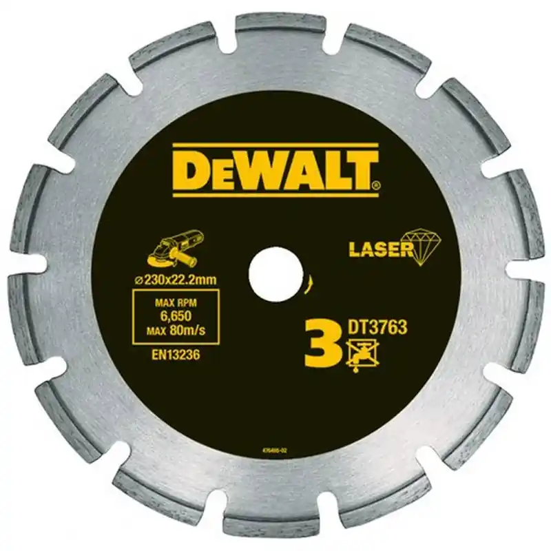 Heißes Angebot DeWALT DT3763-XJ Scheibe für harte Materialien und Granit, für Trockenschnitt, 230 x 22,2m