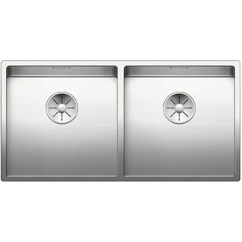 Sonderaktion BLANCO Einbauspüle CLARON 400/400-IF Edelstahl Steelart InFino Ablauf 521617