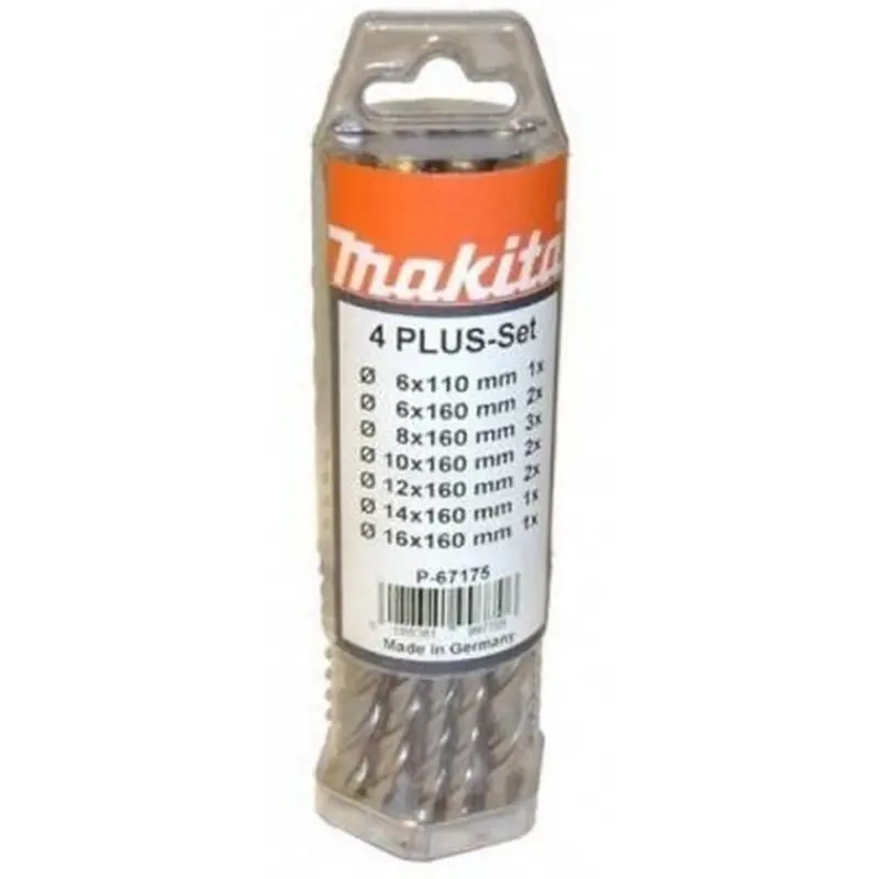 Makita B-49080 Schlagbohrer-Set SDS V-Plus 6-16mm,12 Stück Sonderangebot