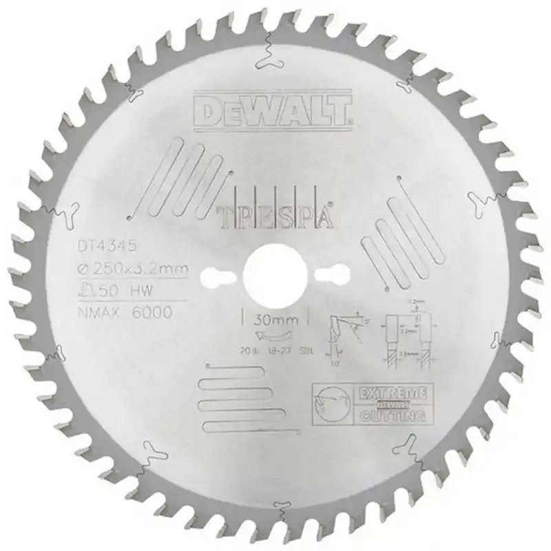 Knallerangebot DeWALT DT4345-QZ Sägeblatt Extreme 250 x 30 mm, 50 HZ