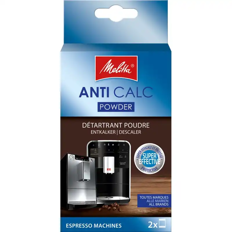 Neue Ware Melitta Anti Calc Pulver für Kaffeevollautomaten, 2 x 40g