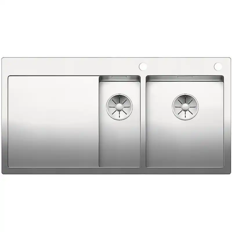 BLANCO Einbauspüle CLARON 6 S-IF Edelstahl Steelart InFino Ablauf Becken rechts 521645 Versand Am Gleichen Tag