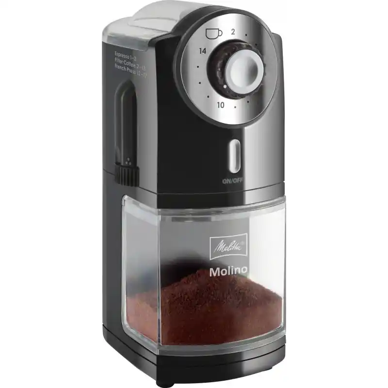 Melitta Molino Kaffeemühle, schwarz Neue Kollektion