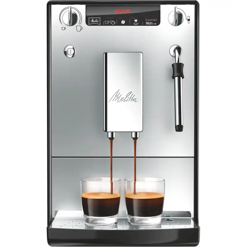 Markenware Melitta Caffeo® Solo® Milk Kaffeevollautomat, schwarz-silber