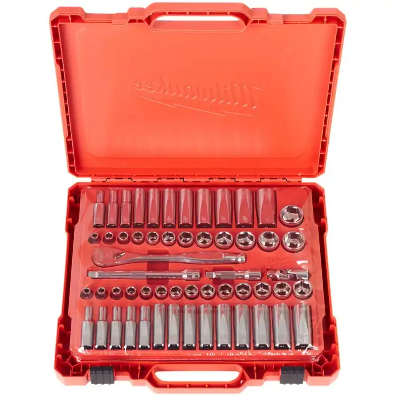 Zertifiziert Milwaukee 3/8 56pc ST Steckschlüssel Set SAE+Metr. 4932464946