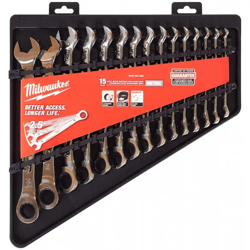 Beliebt Milwaukee Gabel-Ringschlüsselsatz 15-tlg.metr. 4932464994