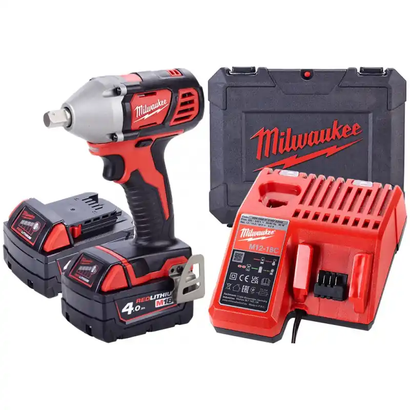Neu Milwaukee M18 BIW12-402C Akku-Schlagschrauber 2x4.0 Ah, Transportkoffer 4933443607