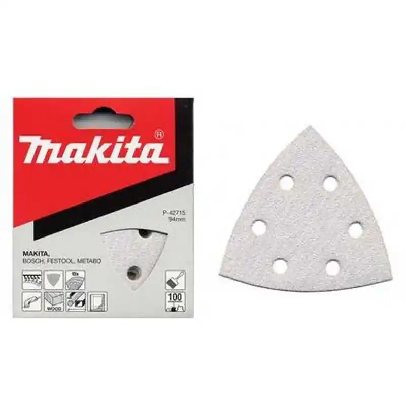 Makita P-42709 Schleifpapier 94 x 94 x 94 mm, K80, 10 Stk. Heißes Angebot