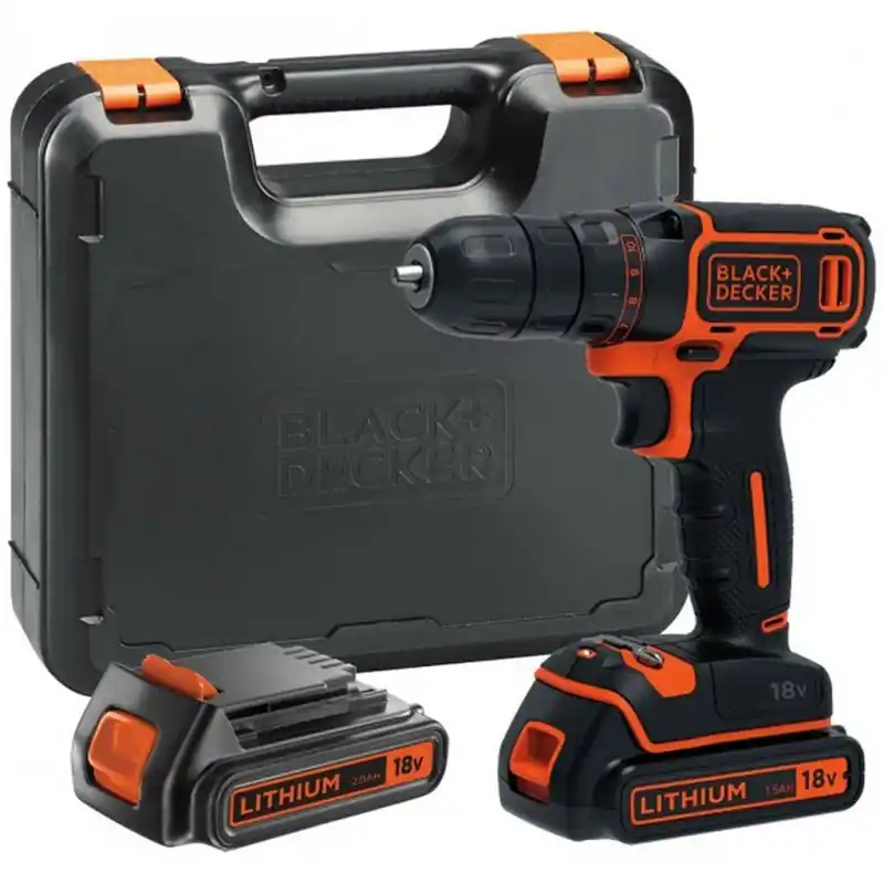 Super-Preis Black Decker BDCDC18K1B Akkuschrauber Bohrschrauber 18V 1.5Ah + Akku Ladegerät