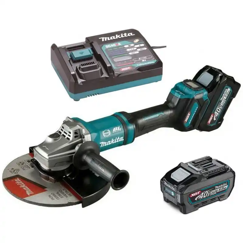 Makita GA038GT201 Akku-Winkelschleifer 230mm Li-ion XGT (2 x 40V/5,0Ah) Solange Der Vorrat Reicht