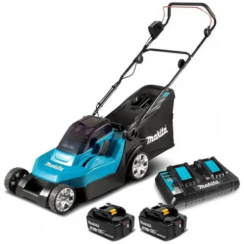 Makita DLM382CM2 Akku-Rasenmäher 380mm Li-ion LXT (2x4,0Ah/18V) Neu Im Sortiment