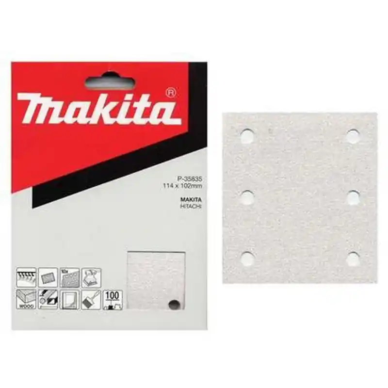 Zertifiziert Makita P-35885 Schleifpapier Klett 114x102 mm/ 10 Stk./ K320/ BO4561/54