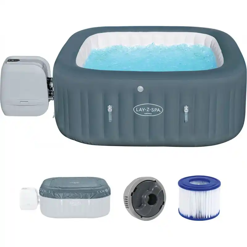 BESTWAY Lay-Z-Spa Hawaii HydroJet Pro Whirlpool, 180 x 180 x 71 cm, 4-6 Personen 60031 Saisonangebot