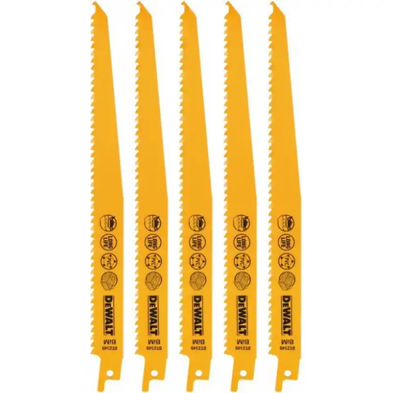 Geprüft DeWALT DT2349-QZ Bimetall-Säbelsägeblatt 228 mm, 5 Stk.
