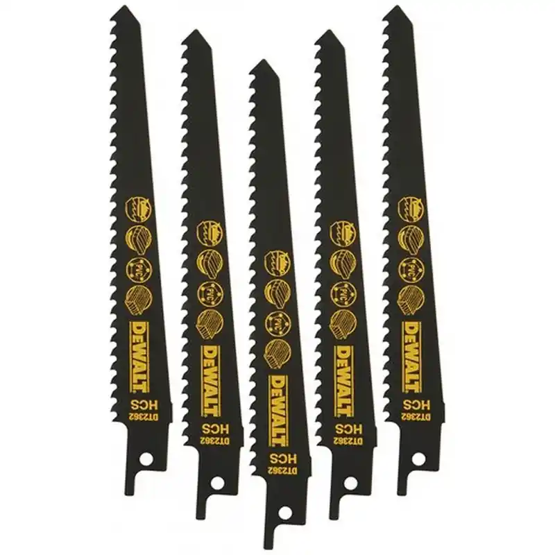 DeWALT DT2362-QZ Bimetall-Sägeblätter für Holz und Kunststoff, 152 mm, 5 Stk Online Kaufen
