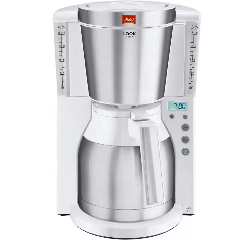 Abverkauf Melitta Look® Therm Timer Filterkaffeemaschine, weiß