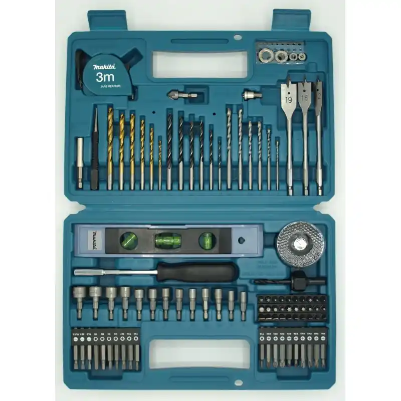 Makita E-10730 Koffer Bit- und Bohrerset 102-teiliges Echt