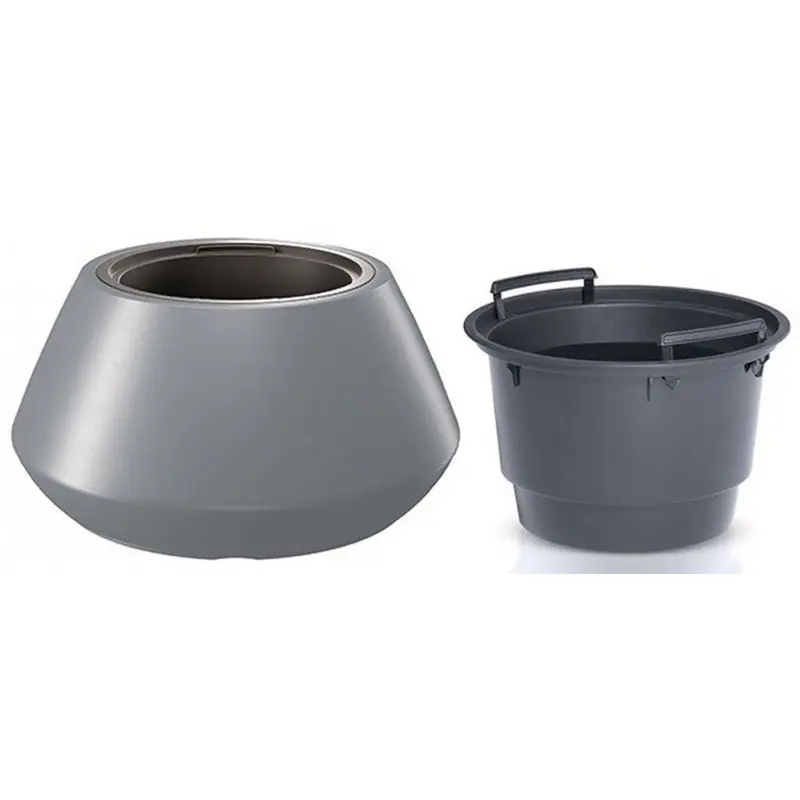 Prosperplast HEOS Blumentopf 58,2cm, grau DMHET600-443U Beliebt