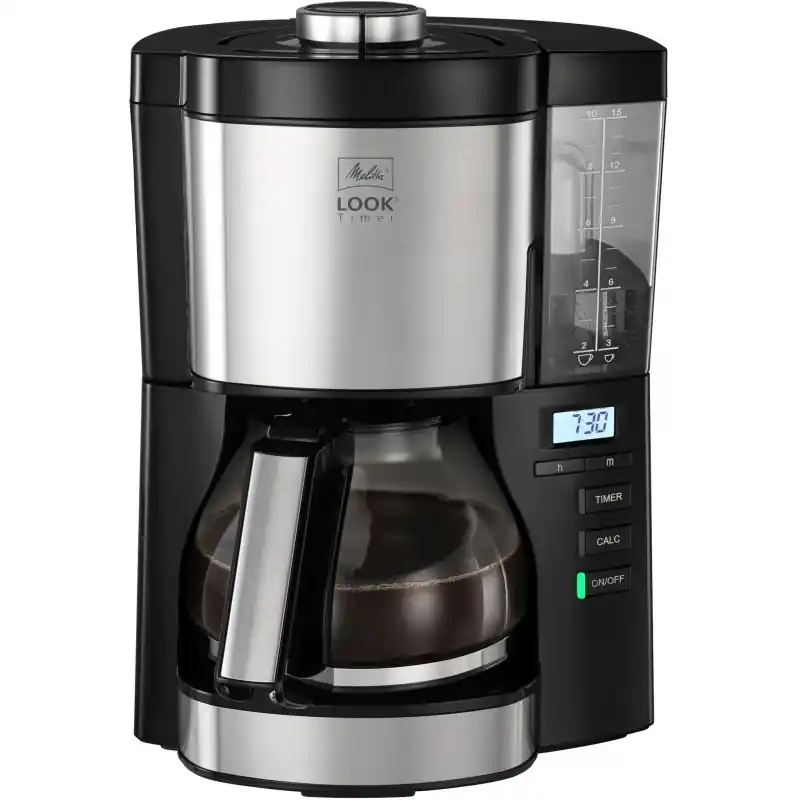 Melitta Look® V Timer Filterkaffeemaschine, Schwarz Zertifiziert