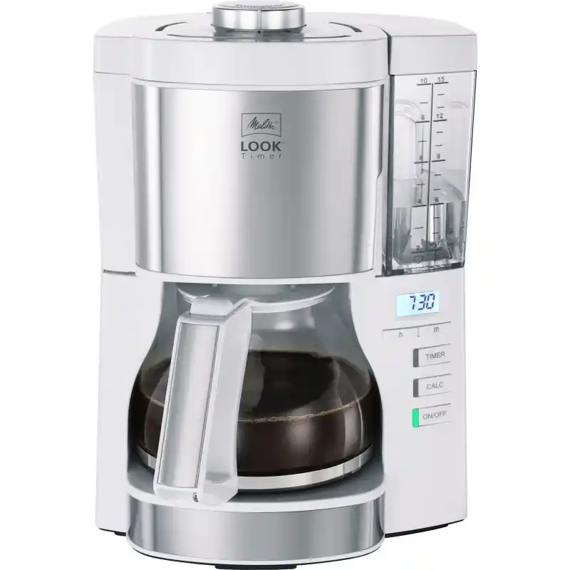 Melitta Look® V Timer Filterkaffeemaschine, Weiß Sonderaktion