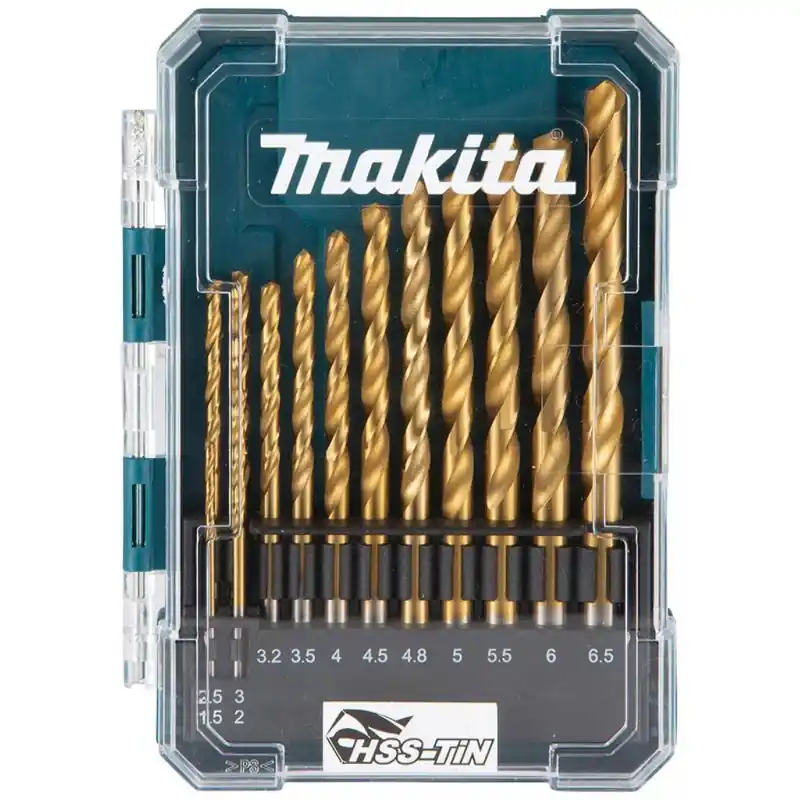 Schnäppchen Makita D-72855 HSS-TiN 1,5-6,5mm, Set 13-teilig