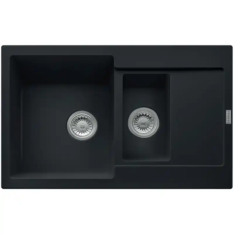 Preis Gesenkt Franke Maris MRG 651-78, 780x500 mm, Fragranit Einbauspüle Black Matt 114.0627.287