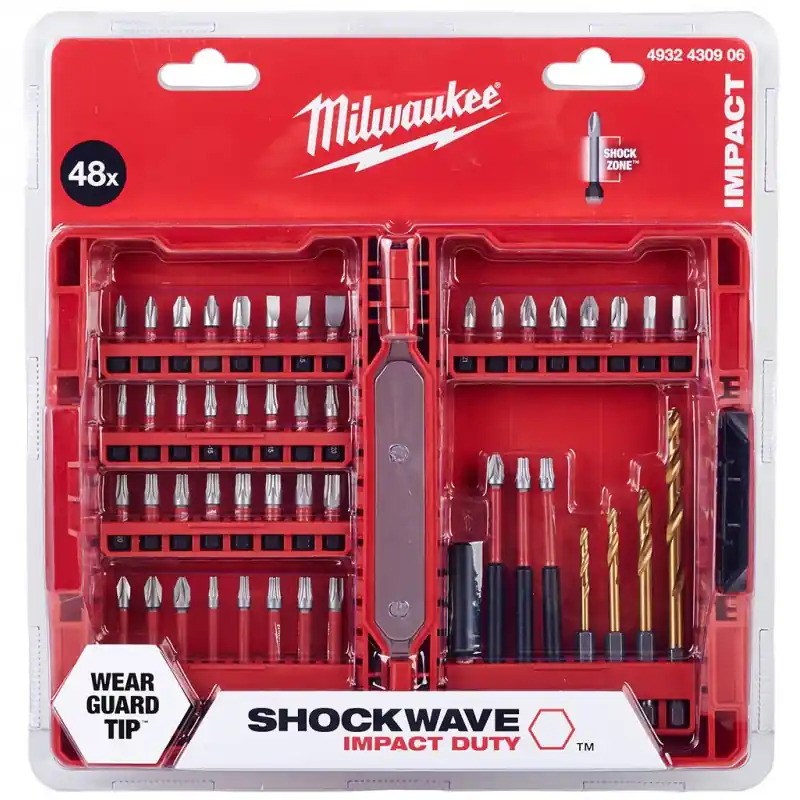 Meistverkauft Milwaukee Shockwave Impact duty Bitset Bohren  Schrauben 48-teilig 4932430906