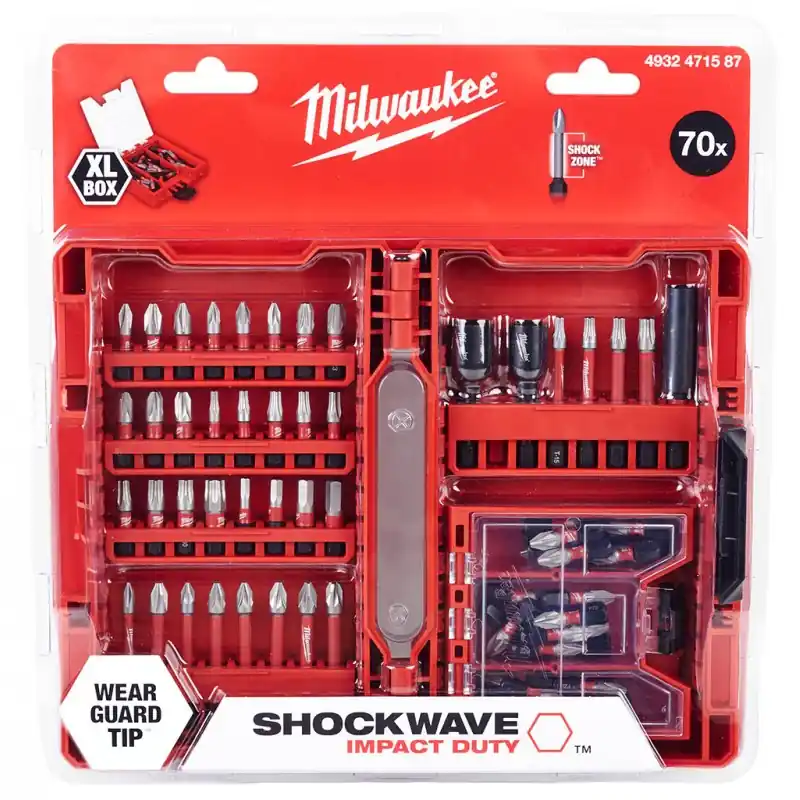 Aktuell Milwaukee Shockwave Impact duty Bitset 70-teilig 4932471587