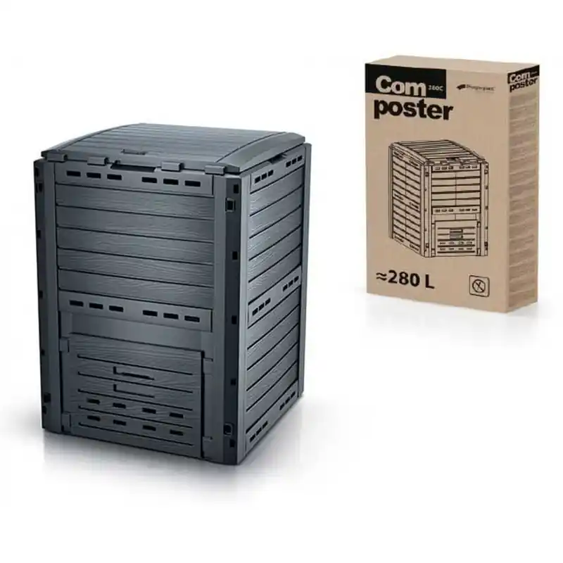 Prosperplast COMPOGREEN WOODY Garten Komposter 280l, IKST280 Jetzt Kaufen