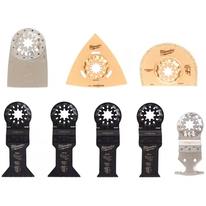 Milwaukee Multitool Starlock Zubehür-Set 8 - teilig 48906088 Markenware