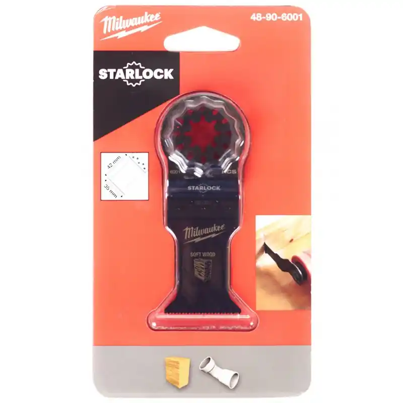 Neue Ware Milwaukee Multitool Starlock Tauchsägeblatt in Holz 35 mm 48906001
