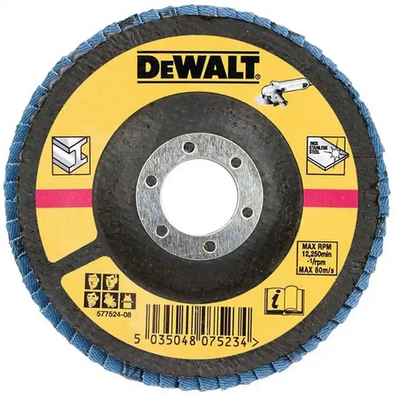 DeWALT DT3308-QZ Schleiflamellenschleifscheibe flach schräg 36 G für Metall, 125 mm Preiswert