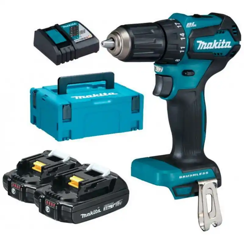 Online Kaufen Makita DDF485RAJ Akku-Bohrschrauber Li-ion LXT (2x2,0Ah/18V) Makpac