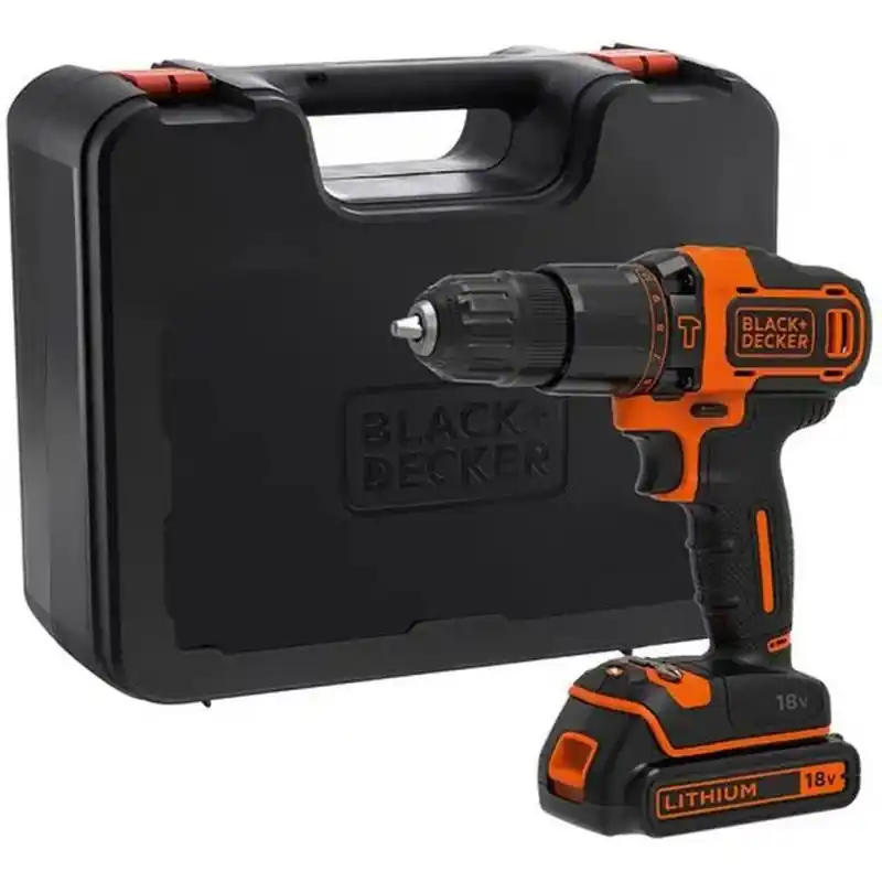 Black Decker BDCHD18K-QW Akku-Schlagbohrschrauber (40Nm/18V/1x1,5Ah), Koffer Nur Heute