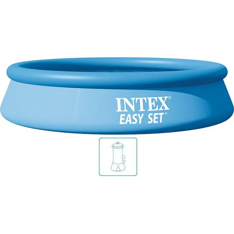 INTEX Easy Set Pool Schwimmbecken 305 x 61 cm mit 12-V-Filteranlage 28118GN Direkt Vom Hersteller
