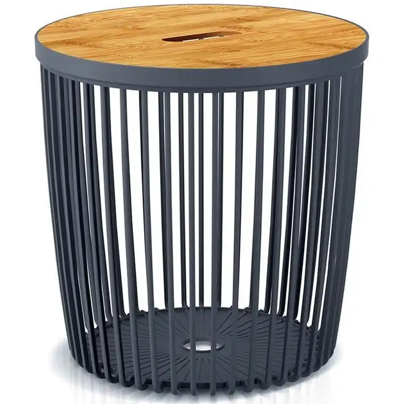 Billig Prosperplast CLUBO praktischer Beistelltisch / Korb 33,5cm, Anthrazit ICLU25T