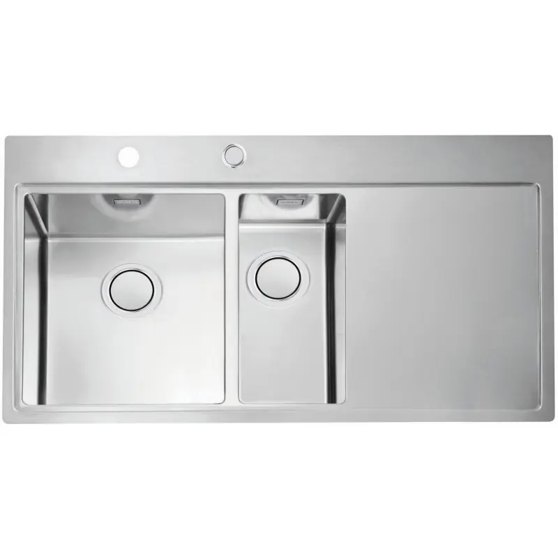 Bestseller ALVEUS PURE 60 UP L Edelstahlspüle, 980 x 525 mm, links 1123793