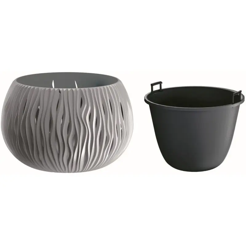 Prosperplast SANDY Bowl Blumentopf 48cm, 21l, steingrau DSK480 Sale