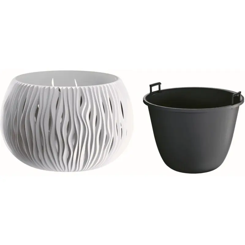 Prosperplast SANDY Bowl Blumentopf 24cm, 2,3l, weiß DSK240 Saisonangebot
