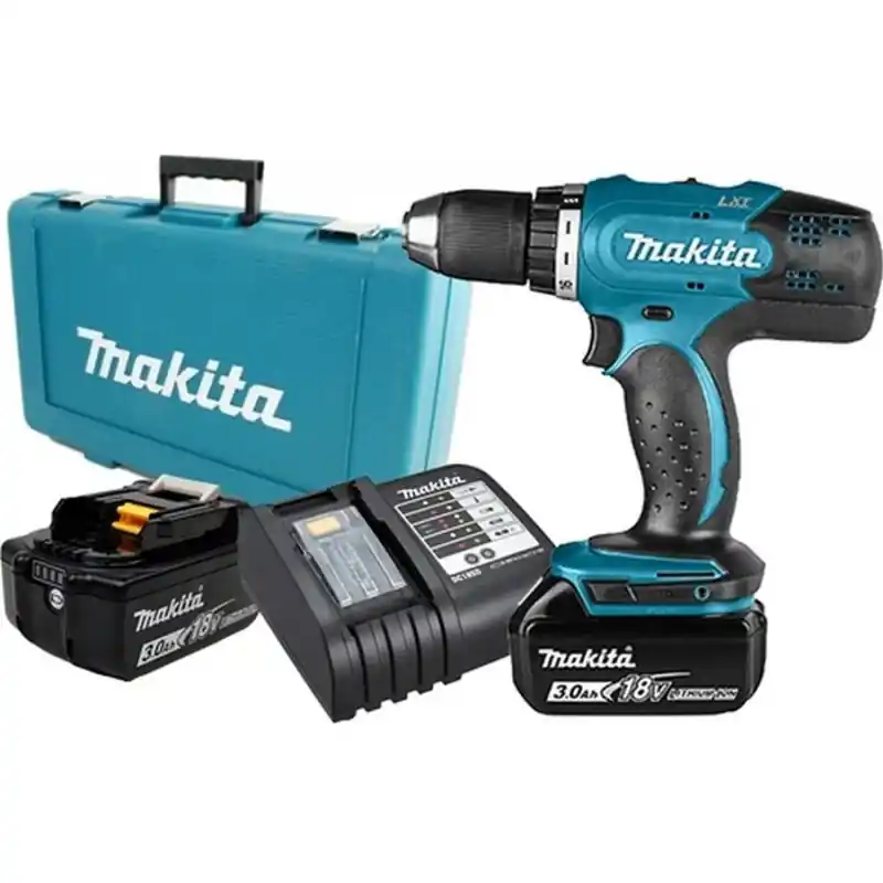 Zertifiziert Makita DDF453SFE Akku-Bohrerschrauber LXT (2x 3,0Ah/18V)