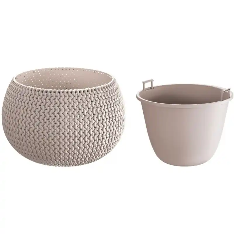 Prosperplast SPLOFY Bowl Blumentopf 23,9cm, 2,3l, mocca DKSP240 Neu Im Sortiment