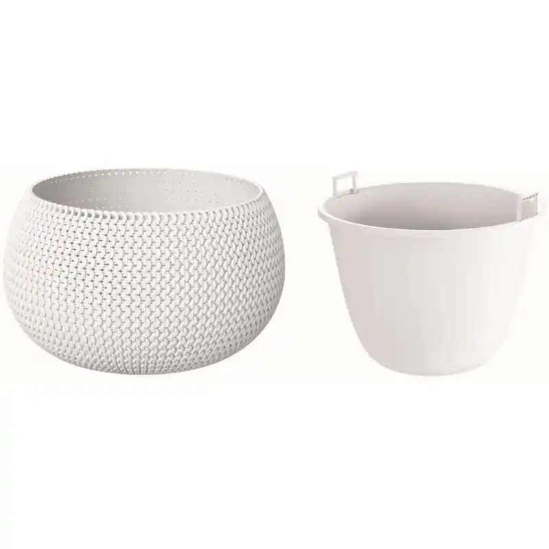 Prosperplast SPLOFY Bowl Blumentopf 23,9cm, 2,3l, weiß DKSP240 Kracherpreis