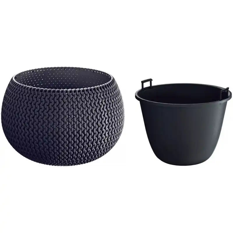 Prosperplast SPLOFY Bowl Blumentopf 23,9cm, 2,3l, anthrazit DKSP240 Rabatt
