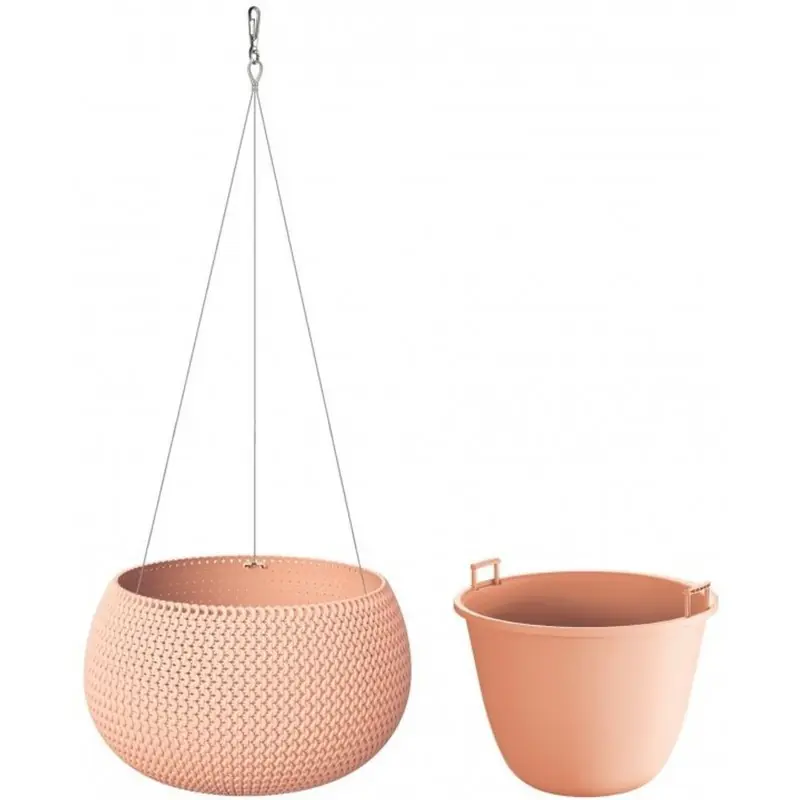 Prosperplast SPLOFY Bowl WS Hängeblumentopf 23,9cm, 2,3 l, pfirsich DKSP240WS Sonderangebot