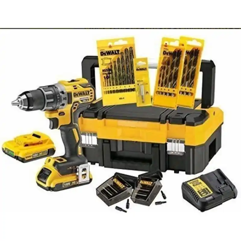 Echt DeWALT DCK791D2T-QW Akku-Bohrschrauber 18V, 2x2Ah, mit 71-tlg.Zubehör, TSTAK I Box