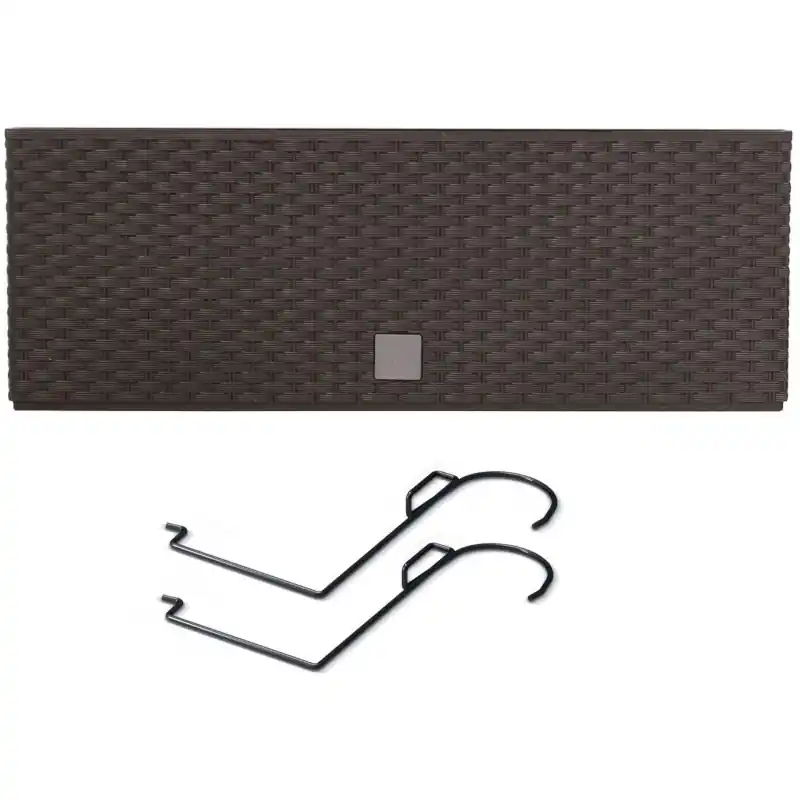 Highlight Prosperplast RATO CASE W Blumenkasten 39,5x18,5x19,5cm, umbra DRC400W