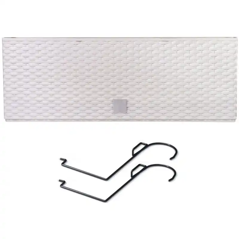 Prosperplast RATO CASE W Blumenkasten 39,5x18,5x19,5cm, Weiß DRC400W Super-Preis